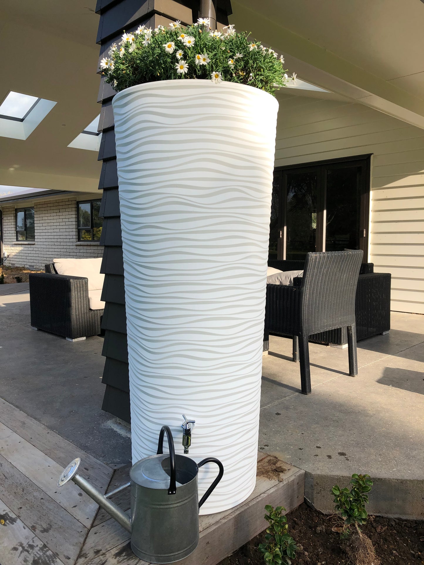Natura 2in1 350L Rainwater Tank - Arctic