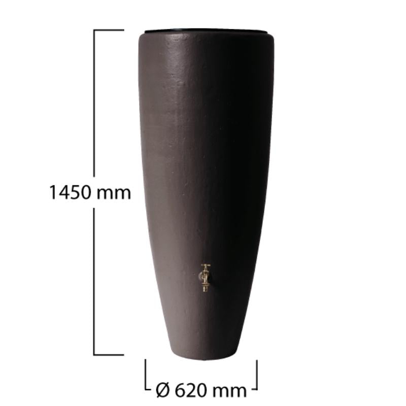 Classic 2in1 Rainwater Tank 300L - Mocca