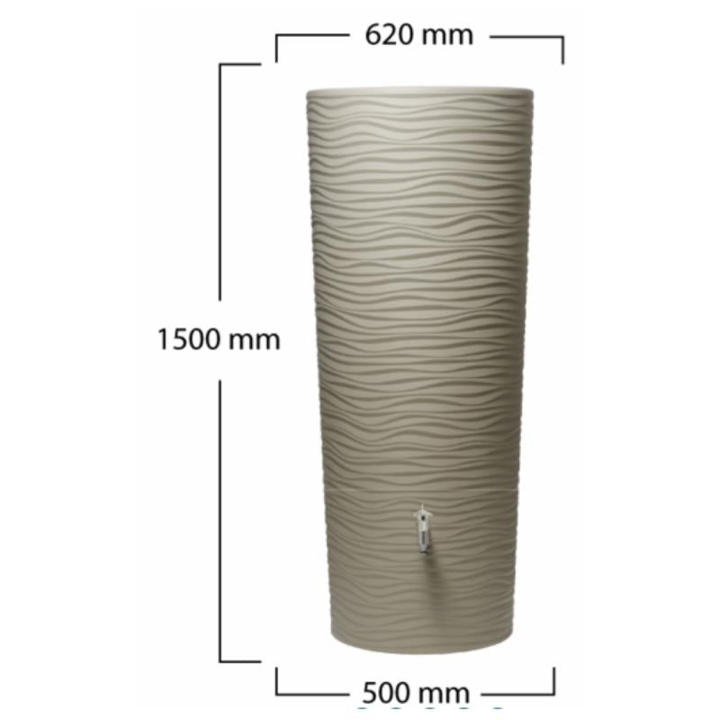 Natura 2in1 350L Rainwater Tank - Sahara