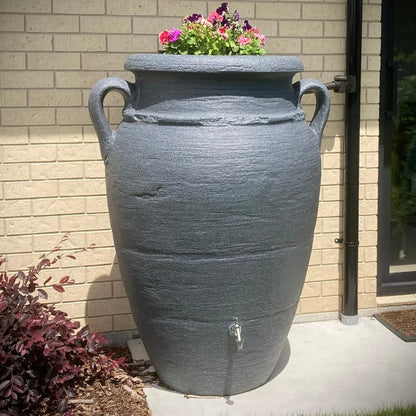 Antique Amphora Rainwater Tank 600L - Dark Granite